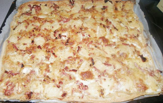 pizzas chevre lardon