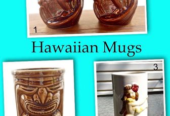 Vintage et rétro : mugs hawaïennes en céramique !