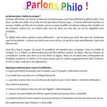 Parlons Philo - 27 mars- St Christoly - La démocratie, réalité ou utopie?