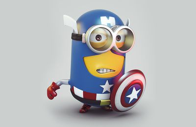 Minion captain America....