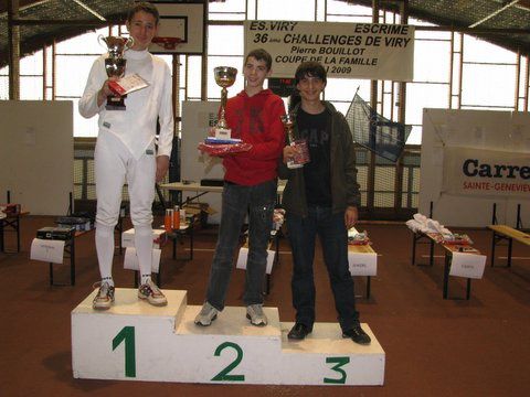 Photos des podiums de l'édition 2009 du challenge de Viry-Chatillon