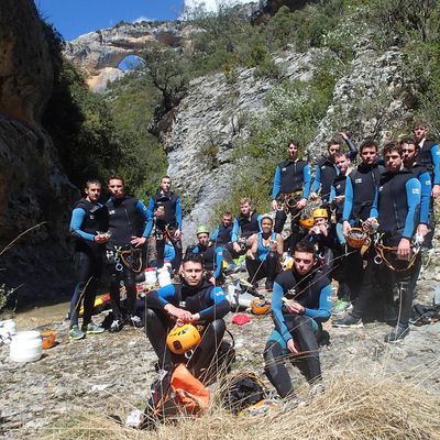 Mi-temps de la journée canyoning.