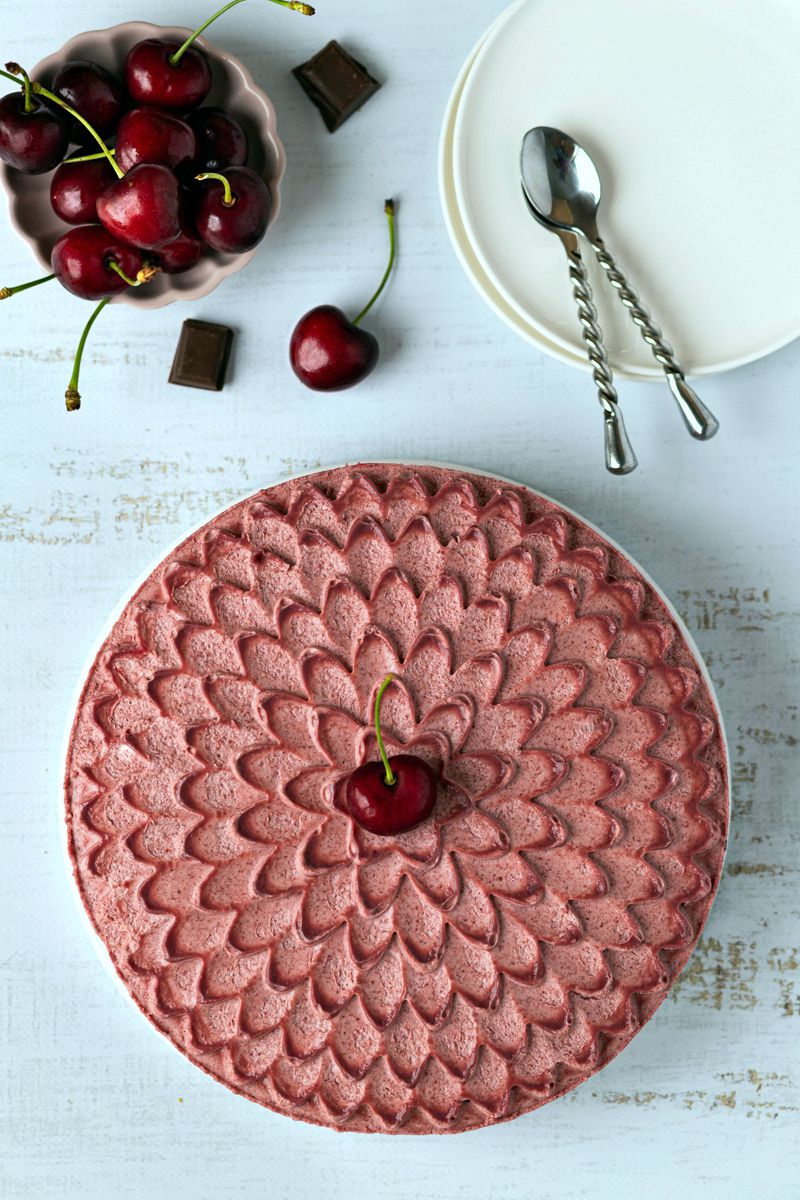 entremets cerise chocolat