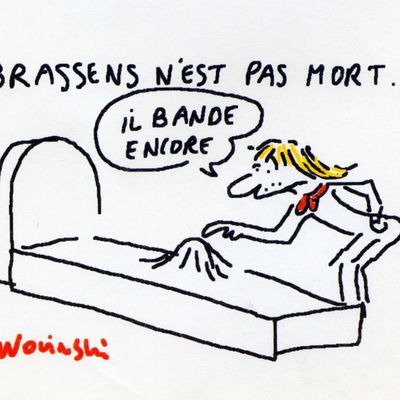 WOLINSKI / DESSINS DE PRESSE / BRASSENS & HORNER