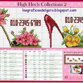 los gráficos del gato: ZAPATOS CON FLORES
