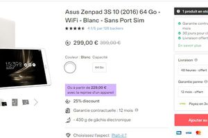 Bon plan tablette tactile ASUS Zenpad à moins de 300 euros !