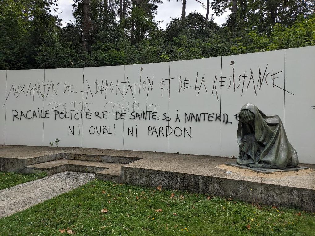 Le Mémorial des Martyrs de la Déportation et de la Résistance de Nanterre vandalisé