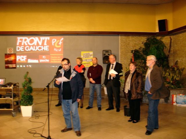 Cérémonie des Voeux de la Section PCF de l'Agglomération Roubaisienne, le 27 janvier 2012