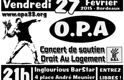 [27 février] Concert O.P.A - Soutien au D.A.L33