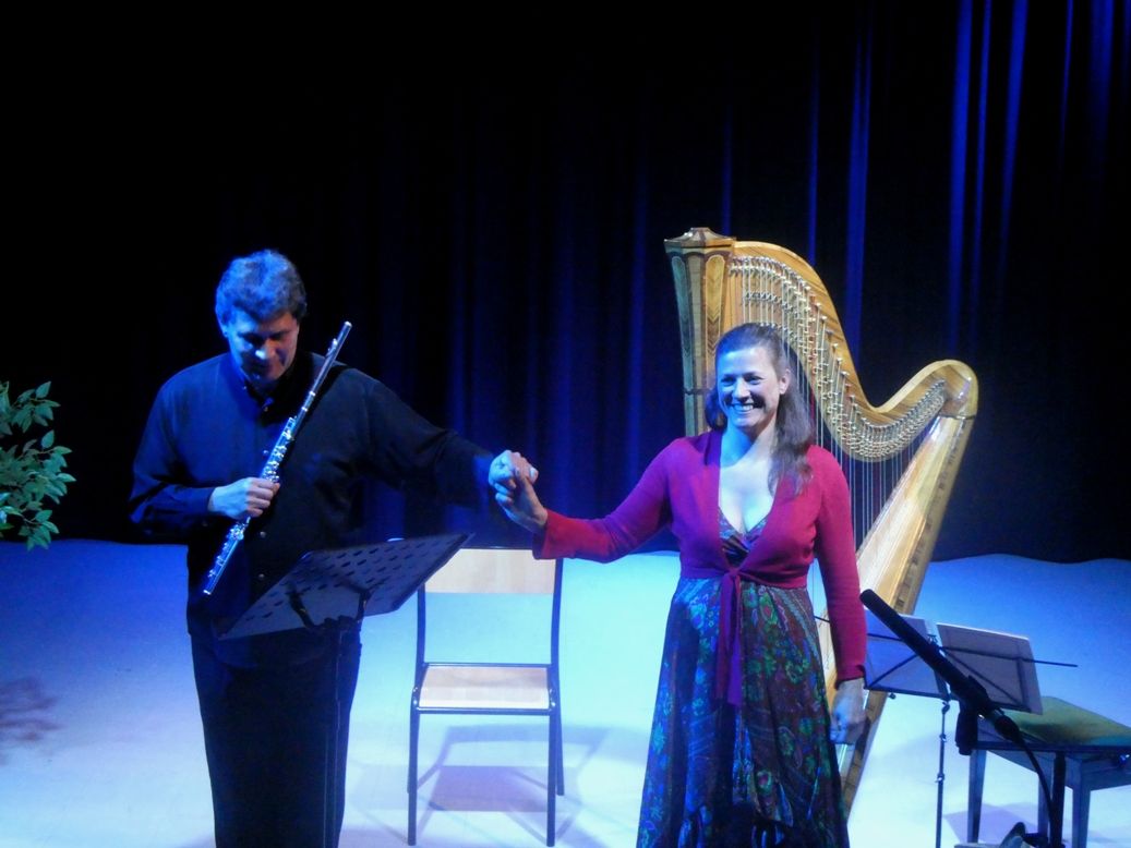 Châteaumeillant : Vincent Lucas-Céline Mata, un magnifique duo flûte et harpe 