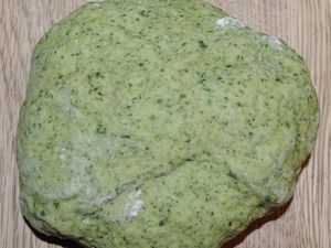 Pâtes fraiches vertes