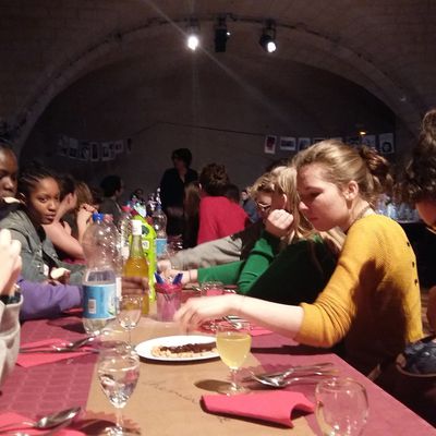 Banquet républicain à Saintes - le 11 février 2019 - Option théâtre du Lycée Aliénor d'Aquitaine.