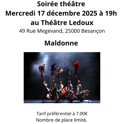 Sortie théâtre mercredi 17 décembre