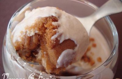 Mascarpone de kéfir de lait aux spéculoos et noisette