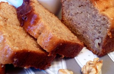 Banana bread léger aux noix et miel