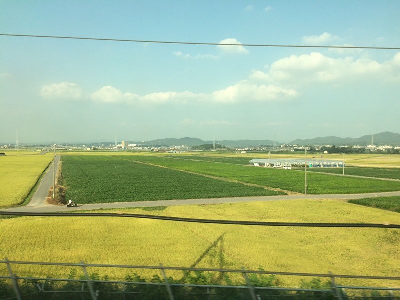 Tandis que les enfants se dirigent vers l'école nous poursuivons le voyage... En route pour Takayama, sans avoir vu le mont Fuji... snif...