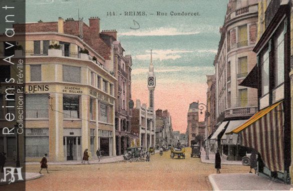 Rue Condorcet, entre la rue de Talleyrand et la Place d'Erlon