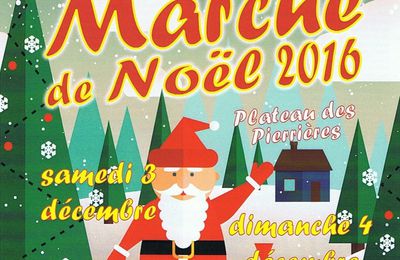 marché de Noël Chateaubernard : we du 3 et 4 déc 2016