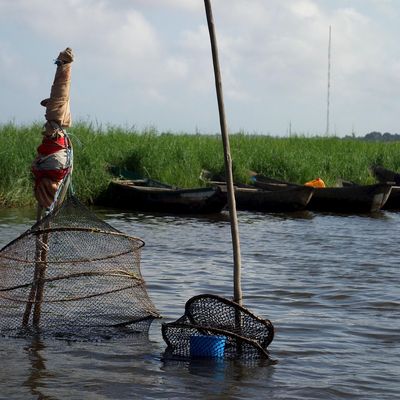 Il mercato tessile e il luogo del Benin