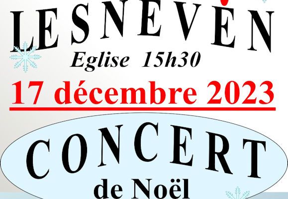 17.12.2023 - concert de Noël en l'église de LESNEVEN par la Chorale de la Côte des Légendes