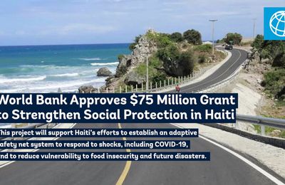 Don de 75 millions de dollars approuvé par la Banque mondiale à Haïti 
