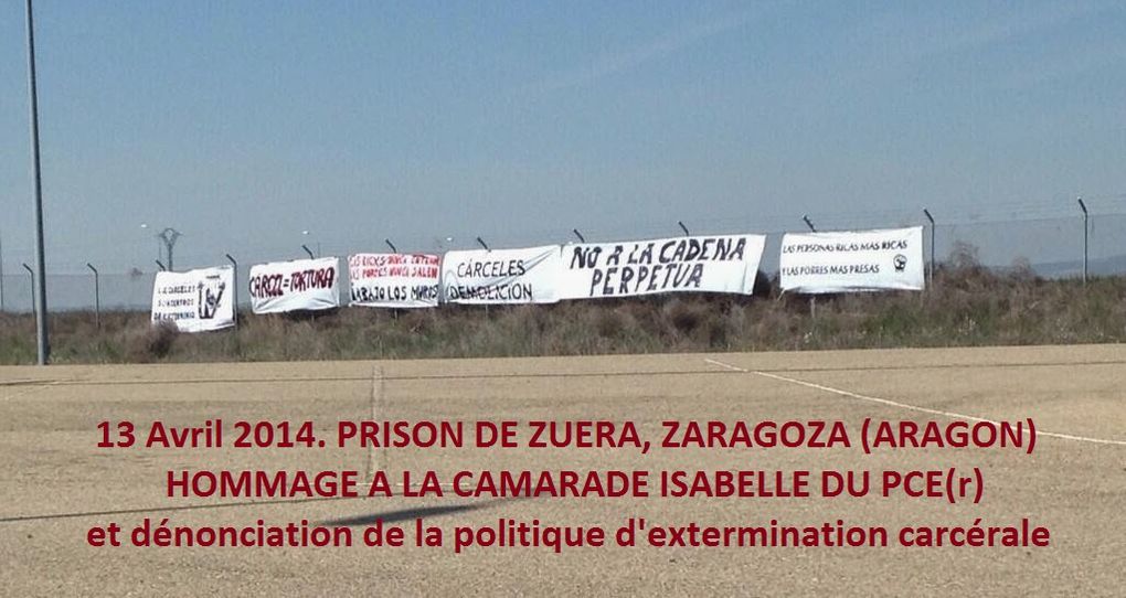 39 ans de Résistance dans les prisons de l'Etat espagnol jusqu'en 2014. De 1975 à 2014, la situation reste inchangée pour le Collectif des prisonnier/ères politiques Communistes, Antifascistes et Solidaires du PCE(r), des GRAPO et du SRI.