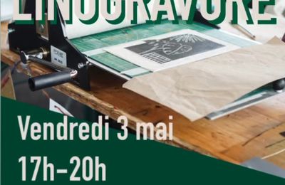 ATELIER LINOGRAVURE AVEC LA MUTINERIE - Vendredi 3 Mai 2024 de 17h à 20h ! 