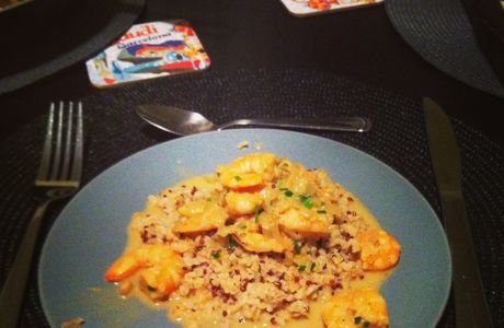 Curry de crevettes au lait de coco