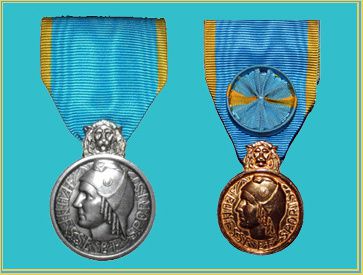 Attribution des médailles d'or et d'argent JSEA au 14 juillet 2014 (département du Finistère)