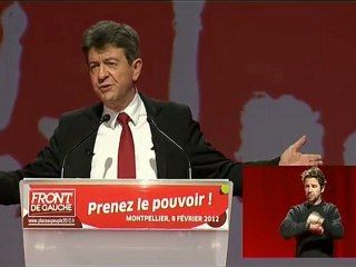 Discours de Jean-Luc Mélenchon à Montpellier le 8 février 2012