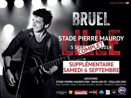 Concert de Bruel le 5 septembre sur TF1 (en direct de Lille).