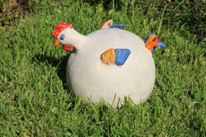 Poule de jardin