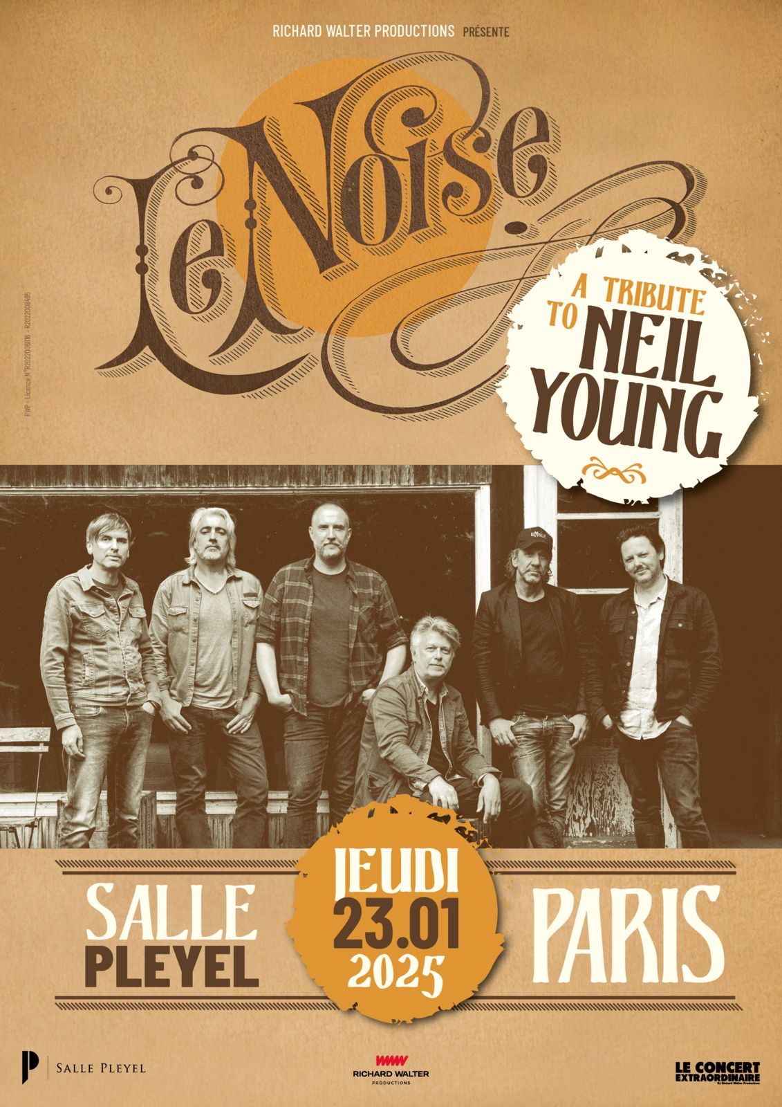 LeNoise concert Tribute Neil Young, voir 23/01/2025 Salle Pleyel Paris