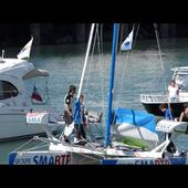 Départ d'Yvan Bourgnon et Vincent Beauvarlet aux Sables d'Olonne