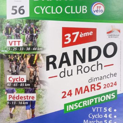 Ou dimanche 24 Mars - Randonnée du Roch Brandérion 