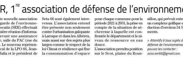 Un nouvel article sur l’Indépendant 
