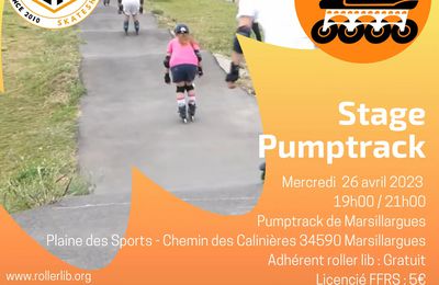 Stage au pumptrack de Marsillargues, mercredi 26 avril 2023