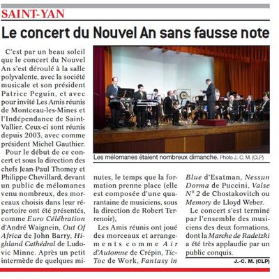 Concert du 12/01 à Saint-Yan
