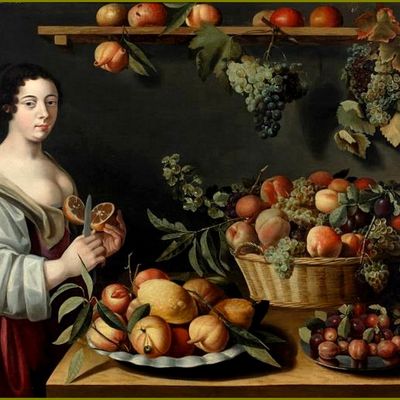 Fruits d'été par les peintres -  Louise Moillon (1610-1696) La Marchande de fruits