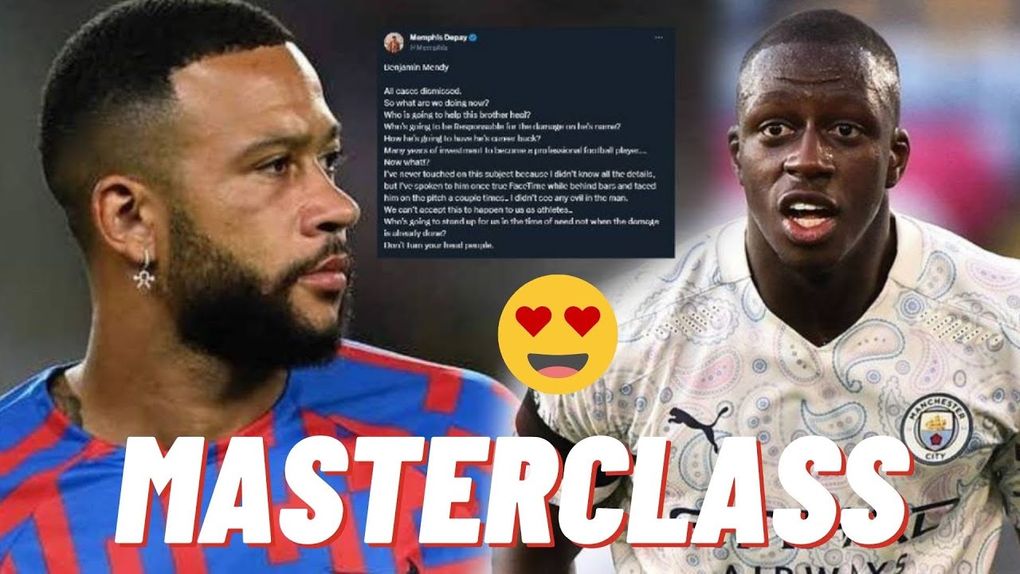 Memphis Depay réagit au verdict prononcé en faveur de Benjamin Mendy