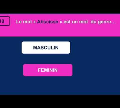 QUIZZ CULTURE MASCULIN OU FEMININ 1