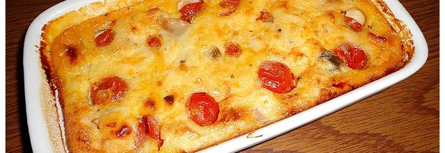 Clafoutis Tomates Cerises et Champignons