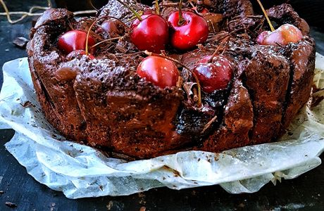 Brownie aux cerises 