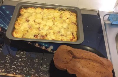 Gratin de pomme de terre façon raclette & Brioche au yaourt 
