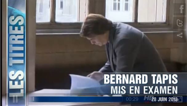 "Bernard TapiS mis en examen"... (JT TF1)