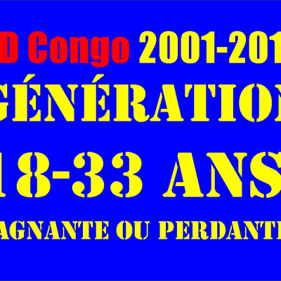 RD Congo 2001-2016. Génération 18-33 ans, gagnante ou perdante?