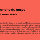 La revanche du corps | AOC media - Analyse Opinion Critique