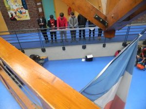 Cérémonie anticipée du 11 Novembre au collège par l'AEC