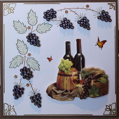 carte vin et raisin