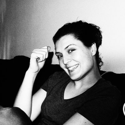 Amandine en noir et blanc